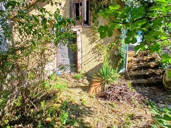 Maison atypique sur terrain de 3500m2 arboré, et pentu et en terrasse