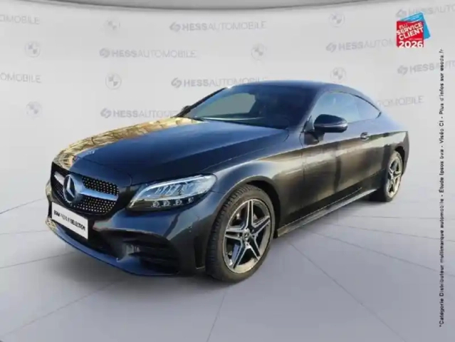 Mercedes Classe C coupé 180 1.6 156ch amg line euro6d-t sieges chauf/cuir gps camera carplay — photo 1