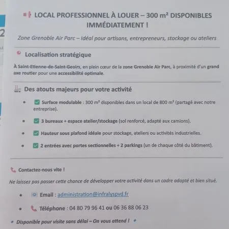 Location local professionnel