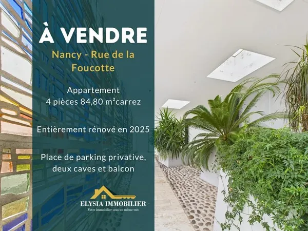 Appartement T4 84,80 m2 NANCY 54000