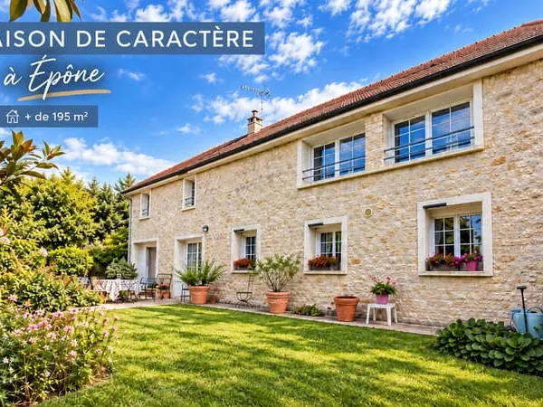 ÉPÔNE ? MAISON EN PIERRE RÉNOVÉE ? 196 M² ? JARDIN ? GARAGE