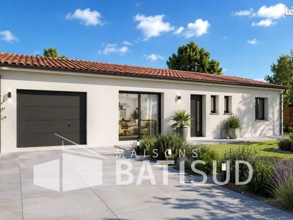 SALLEBOEUF maison 95 m² + garage avec terrain