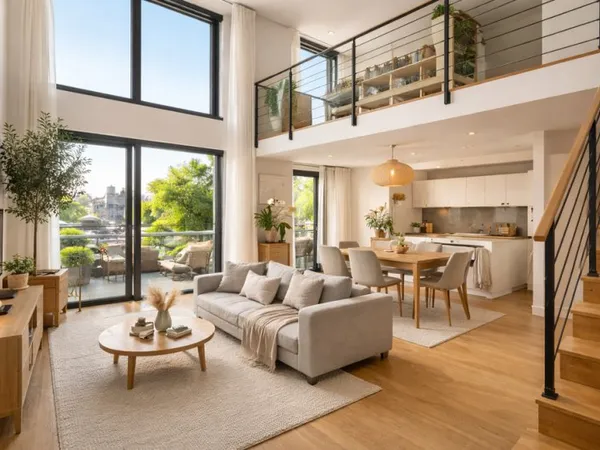 PROCHE CENTRE - BIEN D'EXCEPTION - DERNIER ETAGE MAGNIFIQUE T4 DUPLEX AVEC TERRASSE ET JARDIN