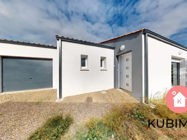 Maison neuve de plain-pied, 3 chambres - deux salles d'eau - R