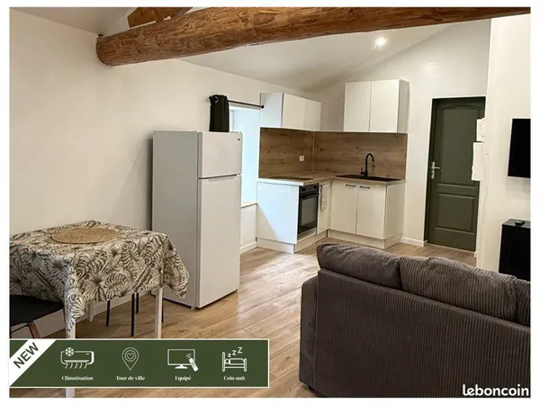 Studio - coin nuit - Clim - eau elec inclus