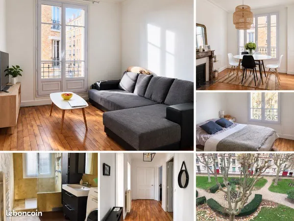 Bécon-les-Bruyères - Beau 3 pièces meublé de 55 m², lumineux et idéalement situé
