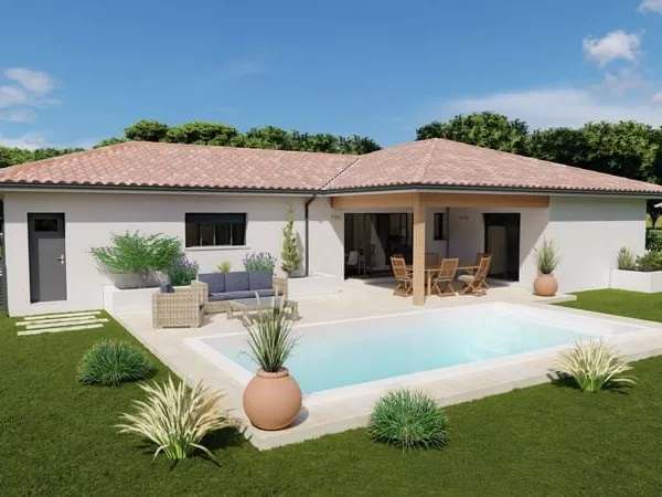 Maison 3 chambres + garage à Eugénie-les-Bains