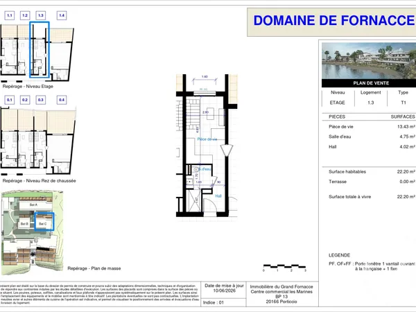 Appartement 1 pièce 22 m²