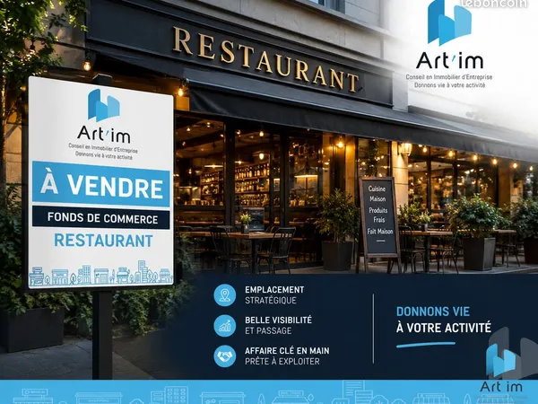 Fonds de commerce, restaurant 250 m² Le Mans