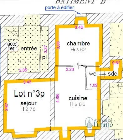 Appartement 2 pièces 41 m²