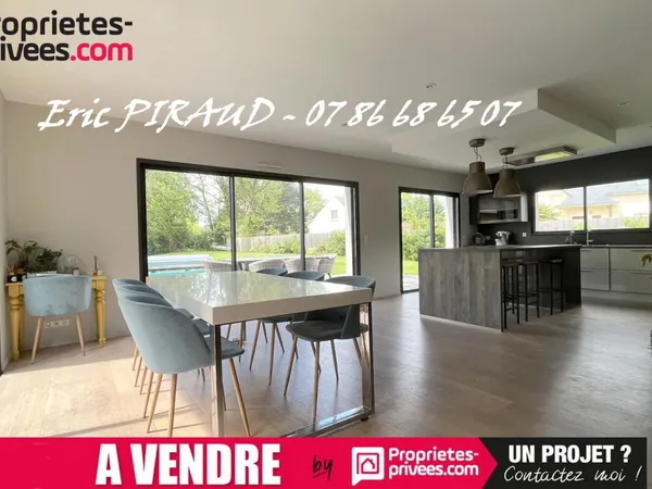 Herbignac - Maison plain-pied 175 m² - 6 pièces - piscine chauffée