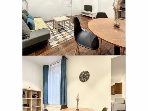 Appartement meublé F2 - 42 m² + buanderie privative - Reims, secteur avenue de Laon