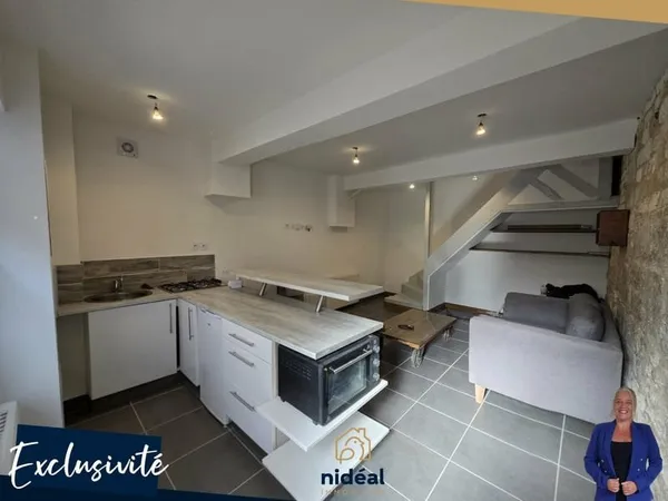 Maison mitoyenne 2 chambres.