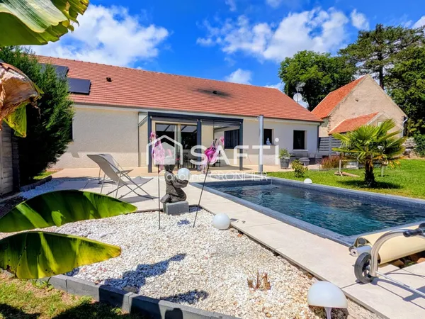 Pavillon plain pied construction 2020 avec piscine