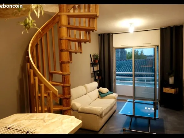 Duplex T2 38m² lumineux avec terrasse et parking — Quartier Victoire / St-Nicolas