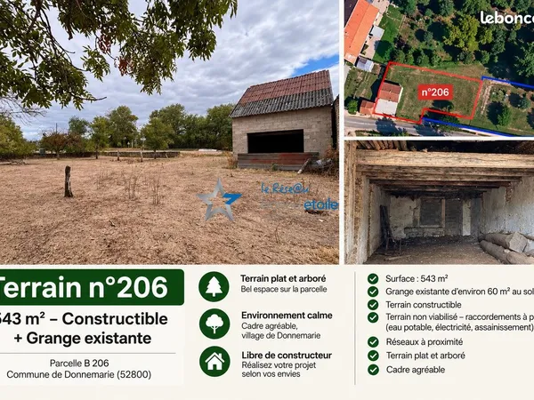 Terrain 543 m² Nogent