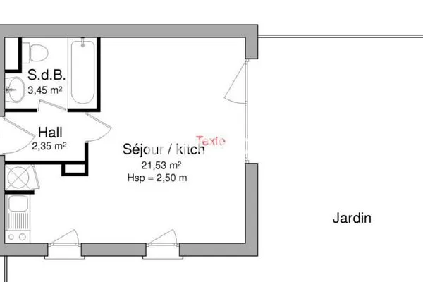 Appartement 1 pièce 28 m²