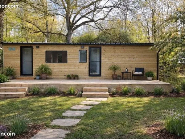 Mobil-home design 40m² refait à neuf - Camping 3★ / Clé en main / Sur parcelle XXL