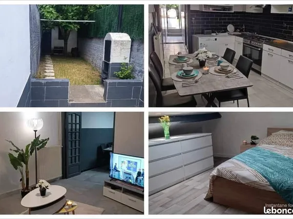 Chambre collocation maison rénovée 5 pièces Roubaix