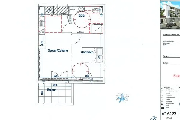 Appartement 2 pièces 38 m²