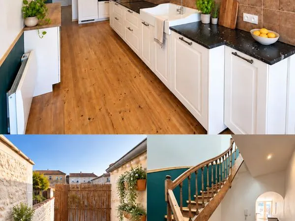 Maison de ville en pierre entièrement rénovée - 76 m² - terrasse - jardin de 74 m²