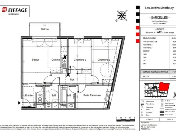 Coup de coeur à Sarcelles Village ? Appartement 4 pièces