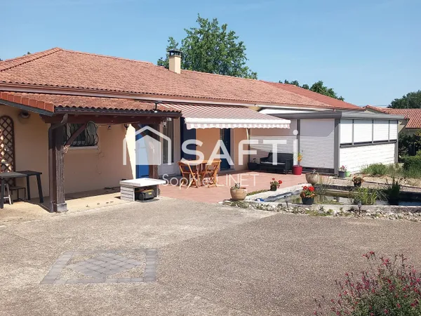 Maison de plain pied + Gite sur terrain de 3200m2
