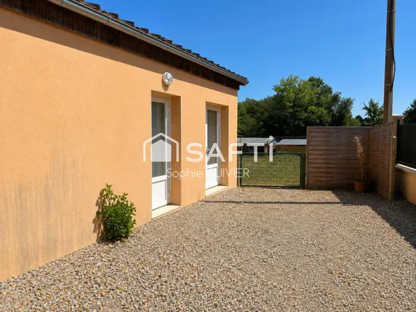 Maison 85 m², de plain-pied en campagne avec 2 chambres