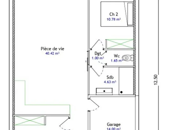 Maison 3 pièces 69 m²