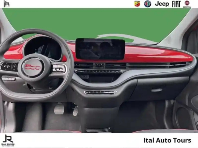Fiat 500 e/electrique 118ch/118 (red) my23/camera — photo 8