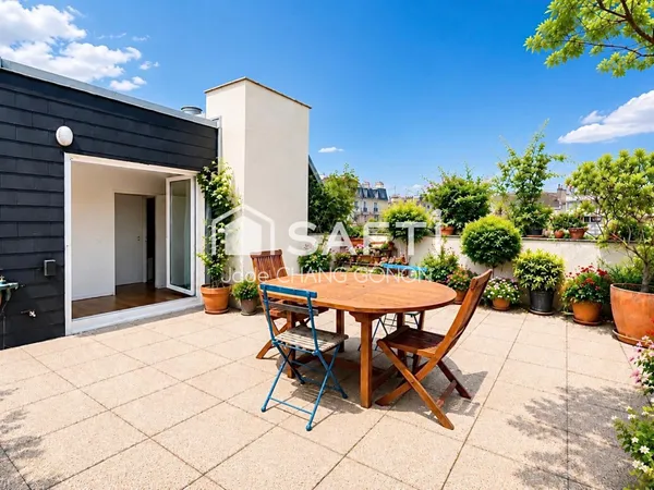 DERNIERS ÉTAGES - TERRASSE 38 M² - VUE PLEIN CIEL - TRÈS LUMINEUX - CALME ABSOLU