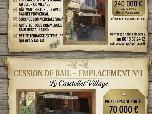 Fonds de commerce 53 m²