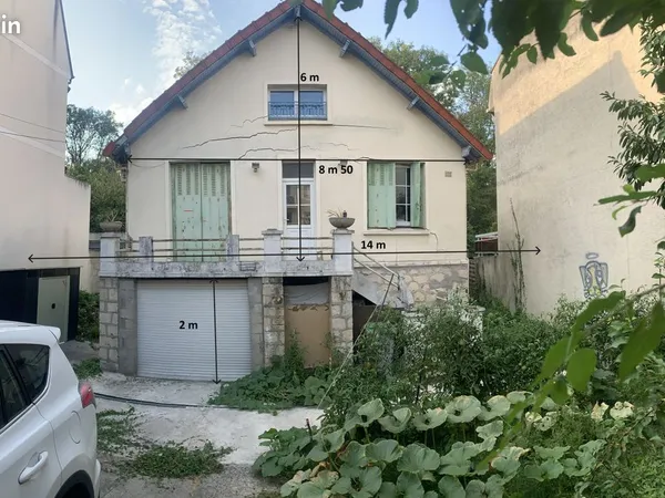 VILLEPARISIS - TERRAIN 500 m² - RER B À 2 MIN CENTRE VILLE - PAVILLON EN L'ÉTAT - 346 000