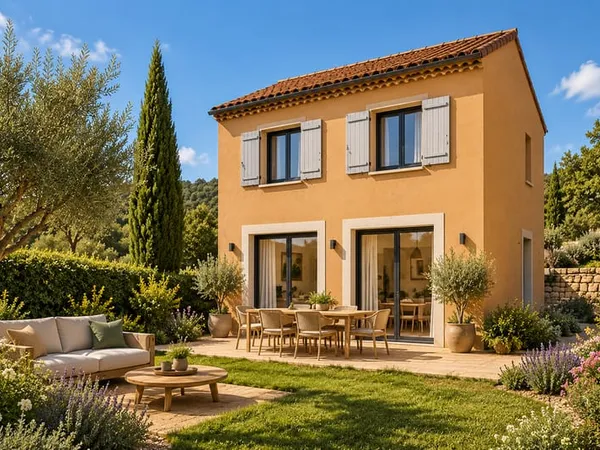 Villa neuve 4 pièces 93 m² avec 340 m² de jardin  La Roquette sur Siagne - frais de notaire rédu