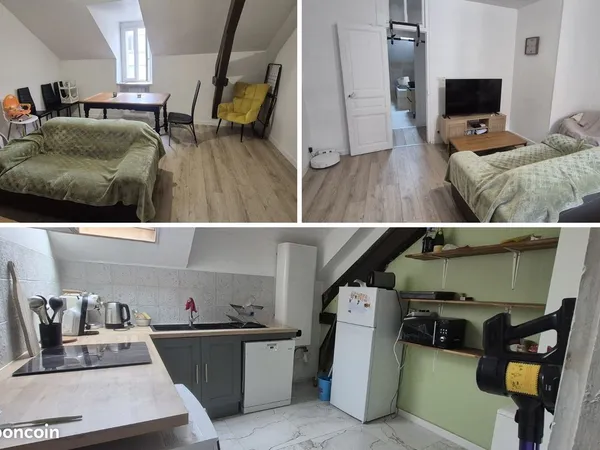 Appartement meublé 89 m² - 3 chambres - étage 3/3 - Centre-ville de Tulle