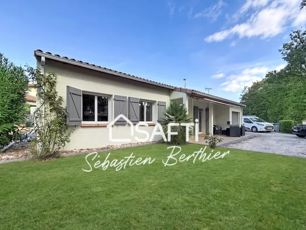 Lavaur - Maison de plain-pied 110 m² - 4 chambres + bureau - Terrain 849 m²