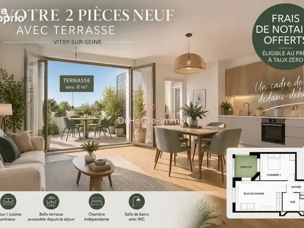 Appartement 2 pièces 41 m²