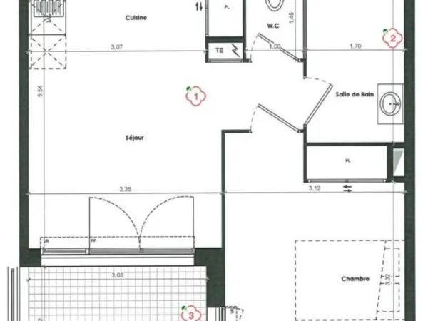 Appartement Loué - DPE B - Terrasse + 2 parkings