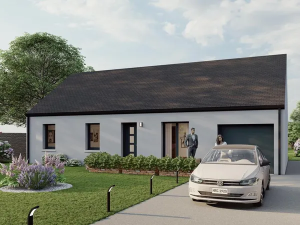 Terrain + maison 90 m²