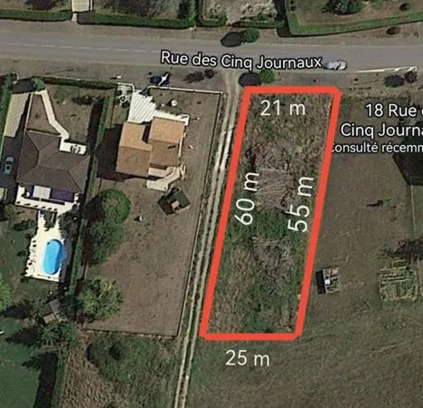 Magnifique terrain constructible Pournoy la grasse