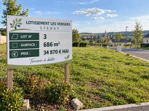 Terrain 686 m²
