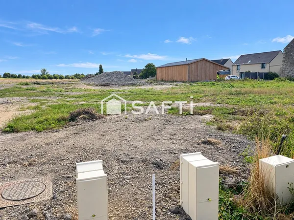 Terrain constructible 462 m² viabilisé