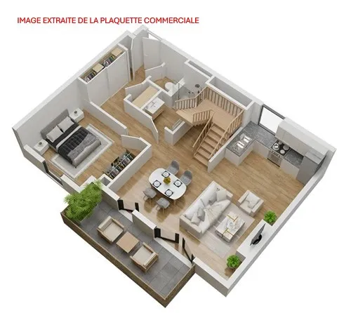 Appartement 2 pièces 48 m²