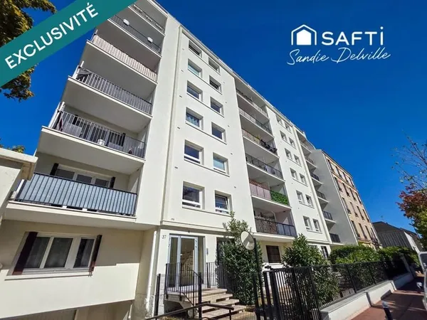 Appartement 4 pièces- 84m²- balcon- cave- place de parking