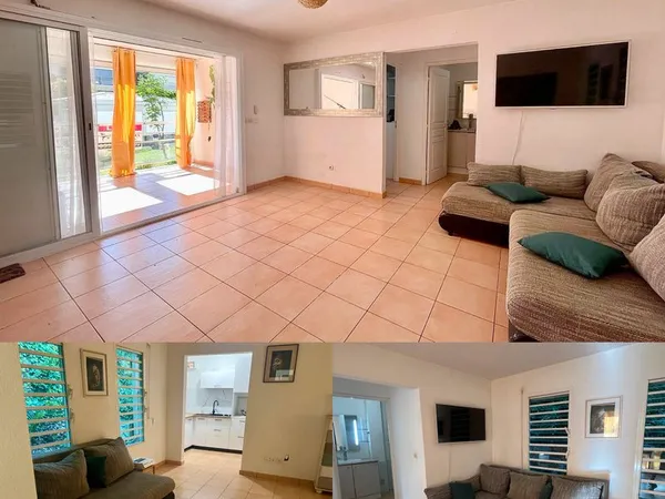 Appartement T2 Rénové avec grande varangue sécurisée, résidence avec piscine, proximité nouveau CHU,