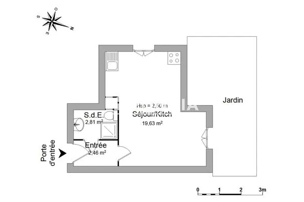 Appartement 1 pièce 25 m²