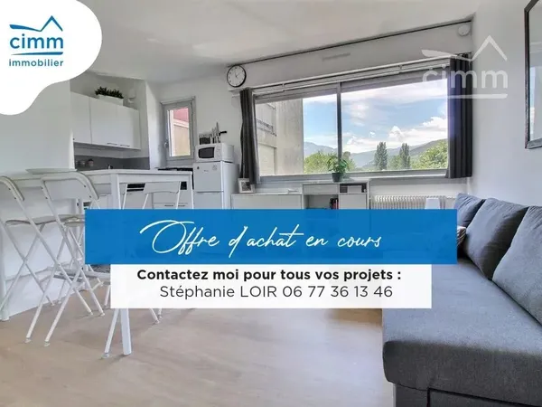 MEYLAN – T2 MEUBLÉ AVEC VUE MONTAGNE, CAVE ET PARKING