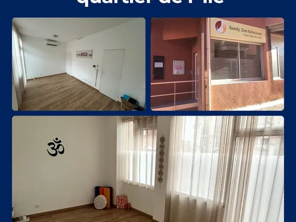 Beau bureau pro dans cabinet bien-être