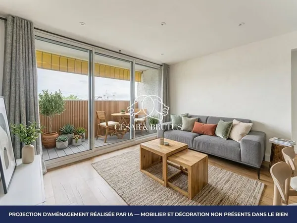Appartement 3 pièces 62 m²