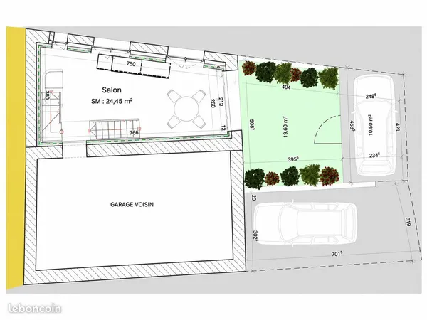 UNIEUX - Plateau 63 m² à aménager - Projet habitation validé - 69 000